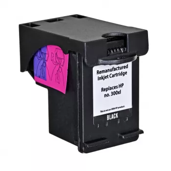 Tintes kasetne Superbulk saderīga HP 300XL CC641, melna, pigmenta tintes, standarta ietilpība, 1 gab.