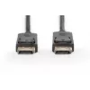 Savienojuma kabelis DisplayPort ar fiksatoriem 1080p 60Hz FHD Tips DP / DP M / M melns 1m