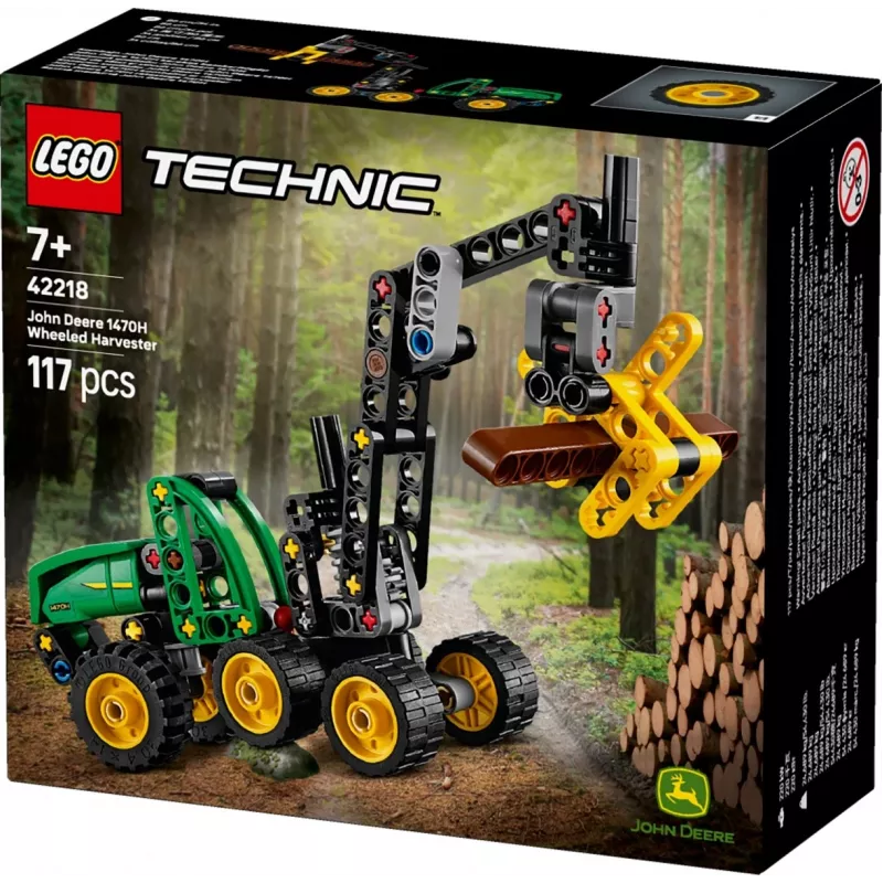 LEGO TECHNIC 42218 John Deere 1470H Riteņu Harvesteris