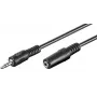 Microconnect AUDLR2 audio kabelis, 2 m, 3,5 mm, melns