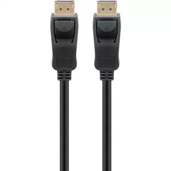 Kabelis DisplayPort 1.4 Spraudnis > DisplayPort Spraudnis (melns, 2 metri, 8K)