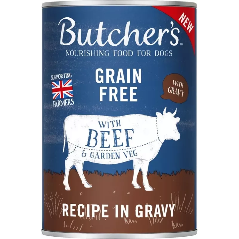BUTCHER'S Oriģināls Mega pack maisījums ar dārzeņiem mērcē — mitrā suņu barība — 6 x 400g