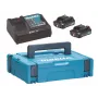 MAKITA BAROŠANAS KOMPLEKTS 12V 2x2,0Ah (BL1021Bx2+DC10SB) MAKPAC