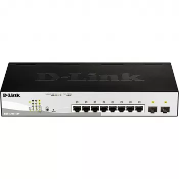 D-Link DGS-1210-10P Pārvaldāms L2 Gigabitu Ethernet (10/100/1000) Power over Ethernet (PoE) 1U Melns