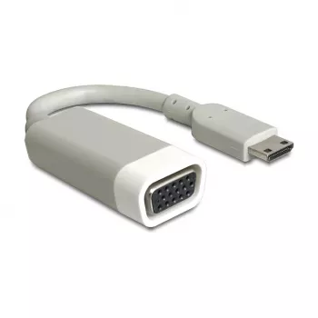 Video kabeļa adapteris DeLOCK 65471 mini HDMI uz VGA 0,015 m Balts