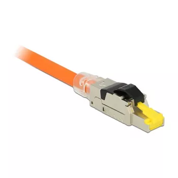 Vadu savienotājs RJ45 DeLOCK 86485 Melns Sudrabains Caurspīdīgs Dzeltens