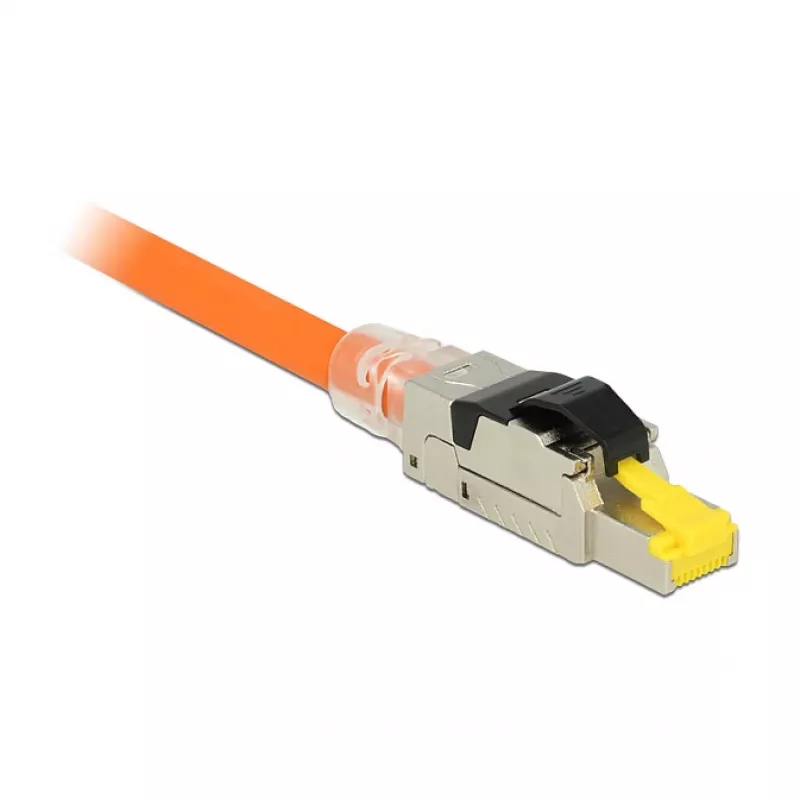 Vadu savienotājs RJ45 DeLOCK 86485 Melns Sudrabains Caurspīdīgs Dzeltens
