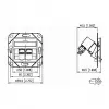 METZ CONNECT 130B12D21102-E - RJ-45 - 6a - -40 - 70 °C - Balta - akrilnitrila butadiēna stirols (ABS) - cinks - GHMT - CE