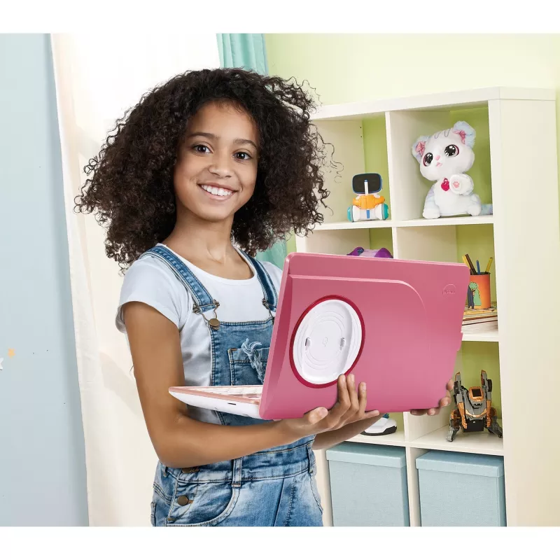 VTech Genio mācību klēpjdators rozā — bērnu izglītojošs klēpjdators, interaktīva mācību ierīce