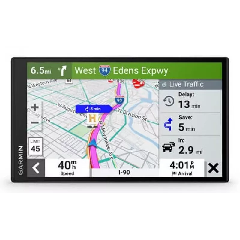 Garmin DriveSmart 76 navigators Fiksēts 17,8 cm (7) TFT Skārienjutīgs ekrāns 239,6 g Melns (EU MT-D)
