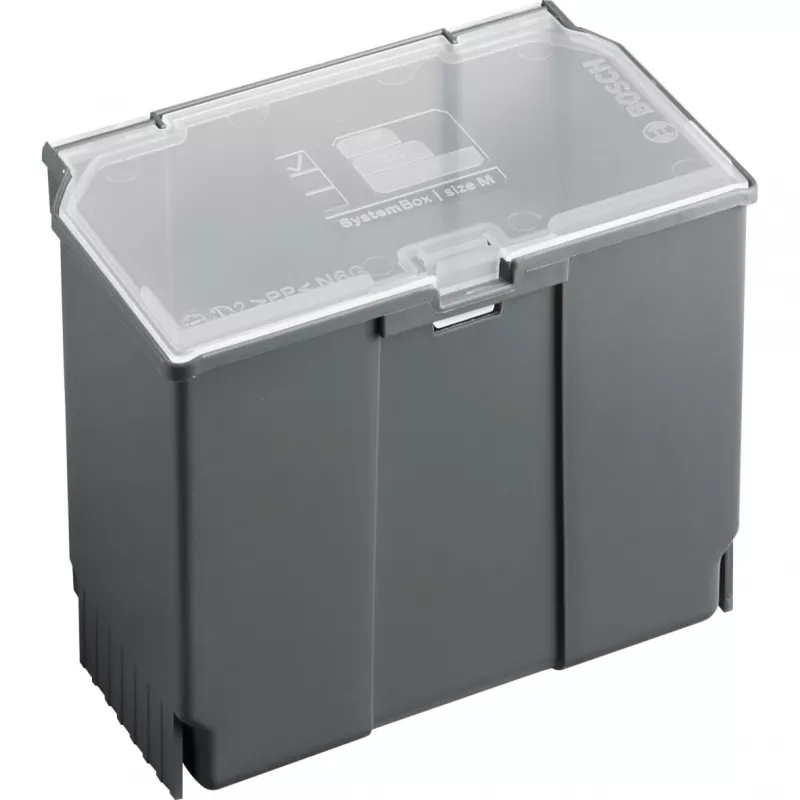 Storage box Bosch SystemBox rectangular polypropylene 176×105×133 mm Melns/pelēka