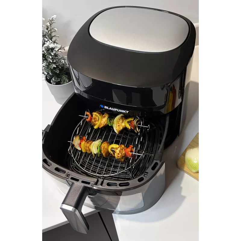 Gaisa fritieris BLAUPUNKT AFD712 — 7,2 L tilpums, 1800 W, digitāla skārienvadība, 40–200 °C, 60 min taimeris