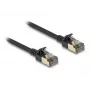 Tīkla kabelis DeLOCK RJ45 Cat.8.1 F/FTP plāns Pro 5m Melns