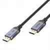 DisplayPort kabelis Unitek C1626GY01-1.5M — 1,5 m, DisplayPort 2.1, vīr.-vīr., 360 Hz, 15360×8640, pelēks
