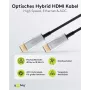 Goobay 65566 HDMI kabelis 10 m HDMI A tips (standarta) Melns - Sudraba (65566)