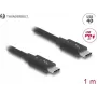 DeLOCK Thunderbolt 4 kabelis 40 Gbps PD 3.1 240 W 1 m melns