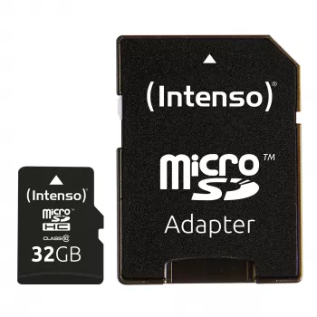 ATMIŅAS MICRO SDHC 32GB C10/AR ADAPTERI 3413480 INTENSO
