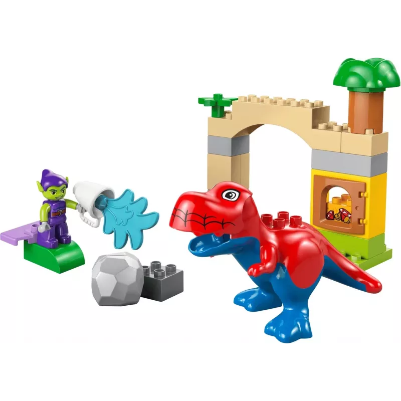 LEGO DUPLO 10463 Dinozaurs Zirnekļcilvēks-Rekss pret Zaļo Goblīnu