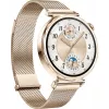 Viedpulkstenis HUAWEI WATCH GT5 41 mm — 1,32 collu AMOLED, 466×466, 323 mAh, nerūsējošā tērauda korpuss, zelta siksniņa
