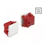 Spiedpogas slēdzis DELOCK Easy 45 1P Balts, 250 V AC, 10 A, 45×45×37 mm