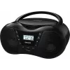 Bumbokss SENCOR SPT2300BK — CD atskaņotājs, MP3, USB, Bluetooth 5.1, FM, AUX, 4W, baterija/maiņstrāva