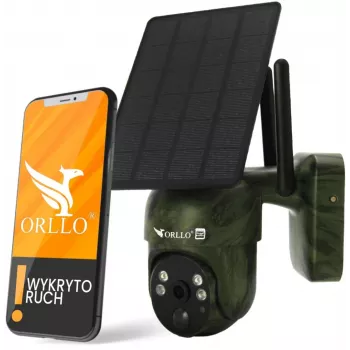Orllo bezvadu 4G LTE rotējoša IP kamera ar saules paneli ORLLO TZ1 MORO