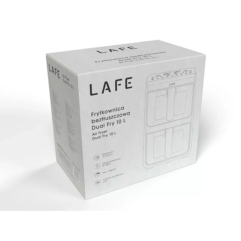 Lafe 47476 Cepeškrāsns Dual Fry 10L