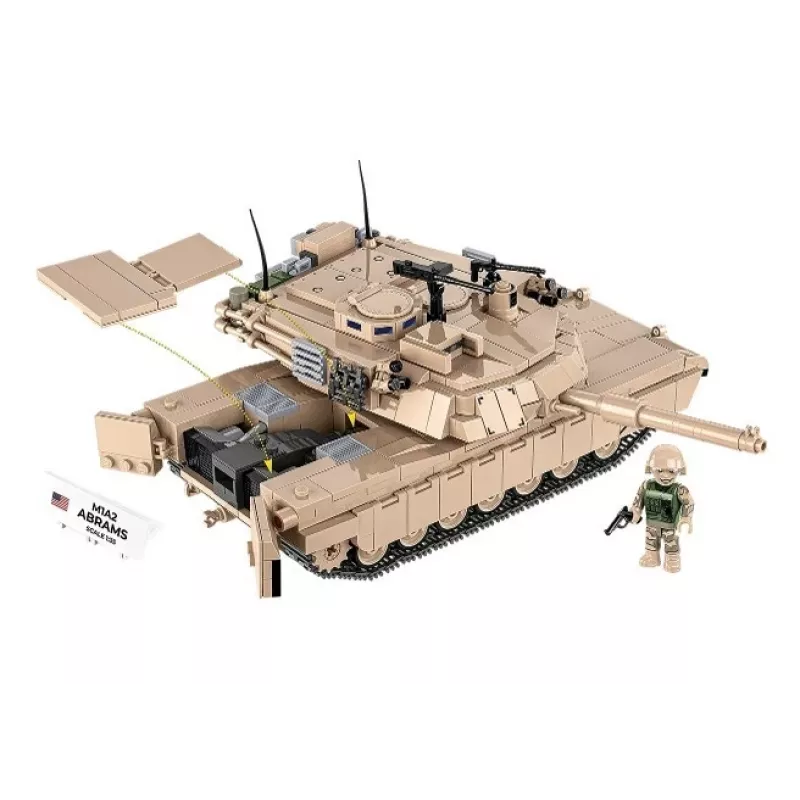 Konstruēšanas komplekts klucīši Cobi M1A2 Abrams 1025 detaļas modelis CO BI-2632