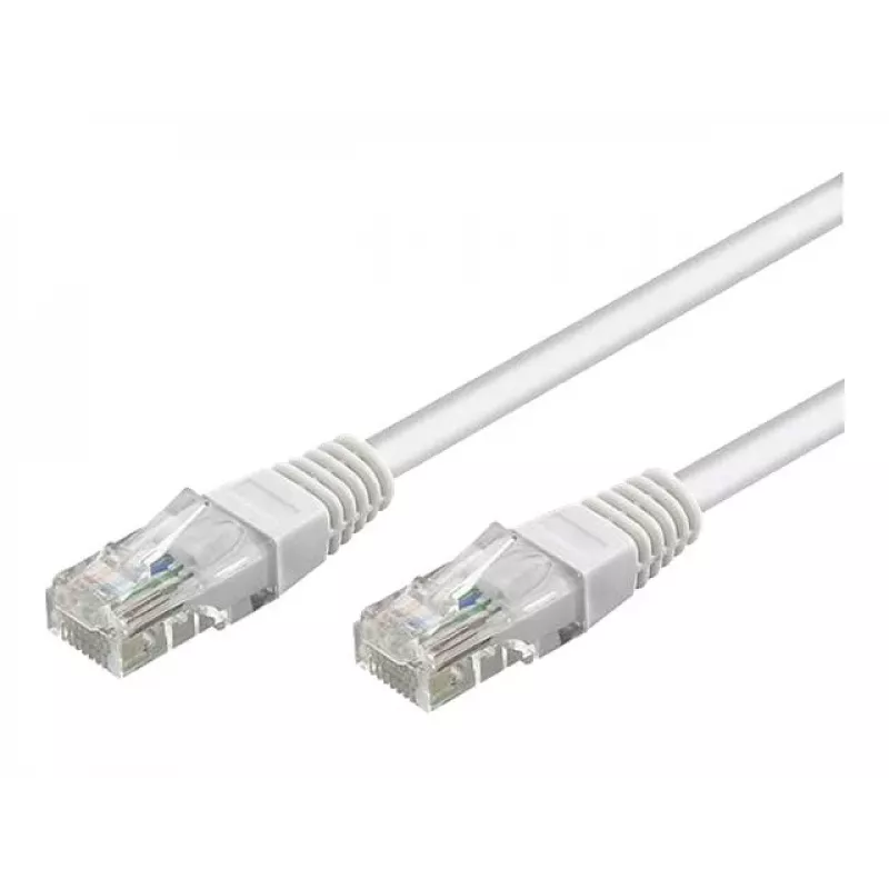 Wentronic Goobay CAT 5e Patch kabelis, U/UTP, balts, 3 m - CCA vara maisījums (68506)