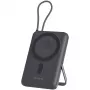 4smarts Wireless Powerbank Enterprise Pocket space pelēka (541407)