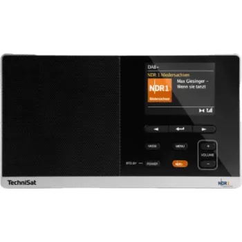 DAB radio TECHNISAT Digitradio 215 NDR 1 Dabbi Edition — portatīvais digitālais radio, melns/sudrabains