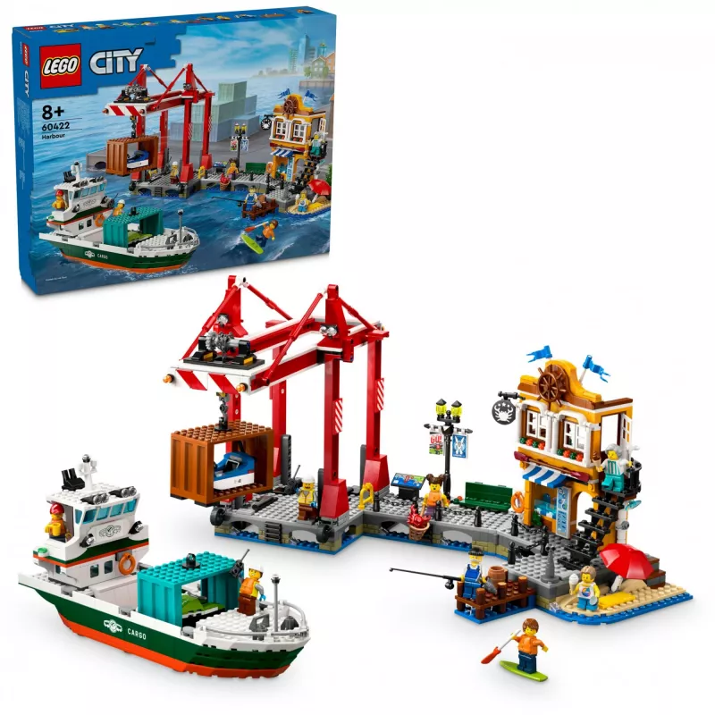 LEGO CITY 60422 Ostas piestātne ar kravas kuģi
