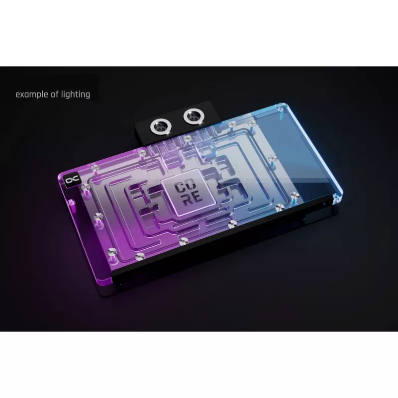 Alphacool Core GPU ūdens bloks GeForce RTX 5090 ar ARGB un aizmugures plāksni