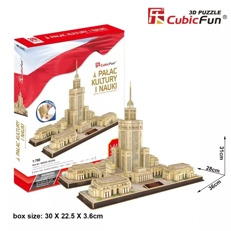 PUZZLE 3D Kultūras un zinātnes pils, 144 ELEMENTI