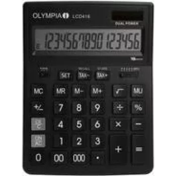 OLYMPIA LCD-416 galda kalkulators melns (4676)