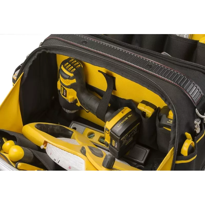 Tool box STANLEY FATMAX Multi Access FMST1-73607, poliesters, 430×280×300 mm, 2 rokturi, plecu siksna