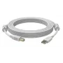 5 m datu kabelis USB 2.0 USB–A vīr. uz USB–B vīr. balts