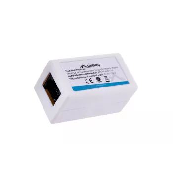 LANBERG savienotāju adapteris RJ-45 uz RJ-45, sieviešu–sieviešu, U/UTP Cat5e, balts