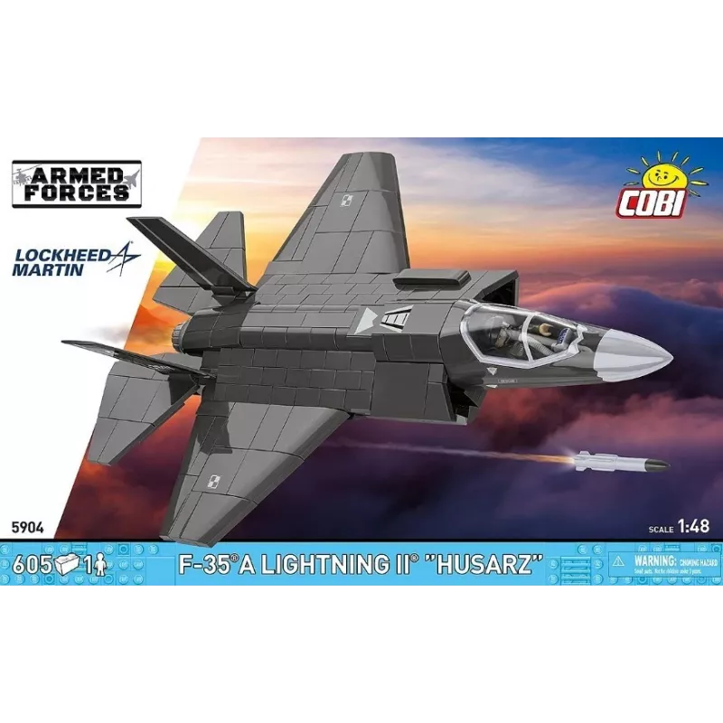 Konstruktors Cobi F-35A Lightning II — 605 gab., mēroga modelis