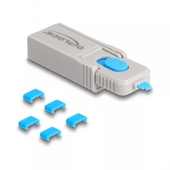 Portu bloķētājs DeLOCK 20926 USB Type-C 5 gabali + bloķēšanas rīks