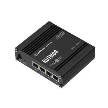 Teltonika RUTM08 vadu maršrutētājs Gigabit Ethernet Melns
