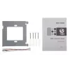 Video domofons Hikvision DS-KH8350-TE1, 7 collu IPS skārienekrāns, PoE, SIP, MicroSD slots, 1024×600, alumīnija korpuss, melns