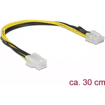 Iekšējais strāvas kabelis DeLOCK 85535 0.3m PCI-E 6-pin to 8-pin