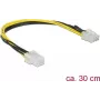 Iekšējais strāvas kabelis DeLOCK 85535 0.3m PCI-E 6-pin to 8-pin