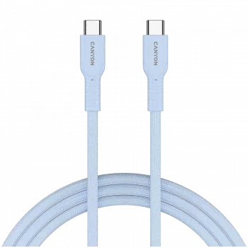 CANYON kabelis OnWire 60CL C-C 60W COLOR Pīts 1m Gaiši zils
