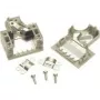 Harting D-SUB korpuss, polu skaits: 9, plastmasa, 45 °, pelēks, 09 67 009 0573, 1 gab. (09 67 009 0573)