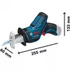 Bosch GSA 10,8 V-LI Professional Melns, Zils