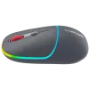 Canyon MW-22 2in1 RGB bezvadu pele - pelēka - Bluetooth/RF - 1.600 dpi - uzlādējama
