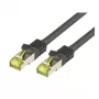 Tīkla kabelis M-Cab CAT7 S-FTP PIMF RJ-45 15m Melns