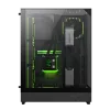 Gamemax korpuss | T20 BK | Melns | M-ATX | Barošanas bloks nav iekļauts